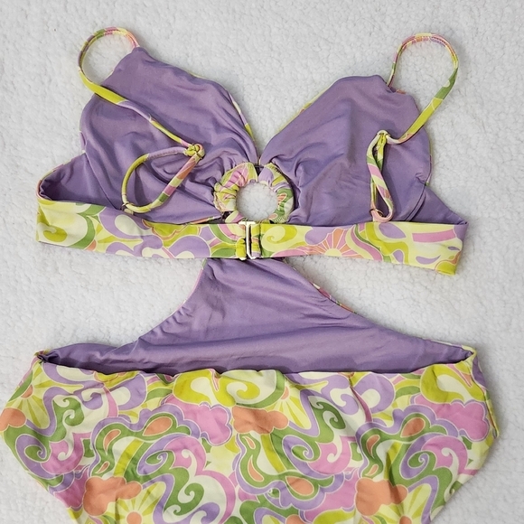 New!Beach Riot Kristen One Piece-Psychedelic Sunshine - Picture 11 of 14